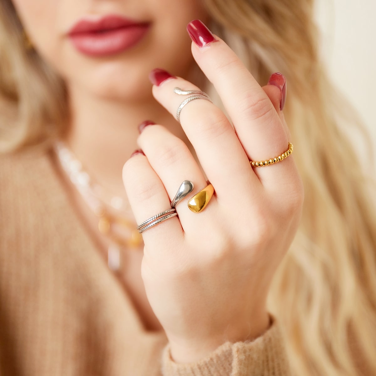 Bague femme ajustable Charlie
