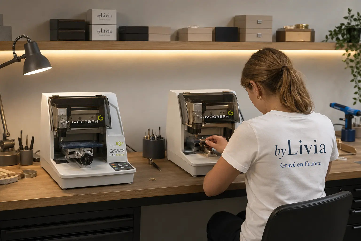 L'atelier de gravure byLivia à Nice
