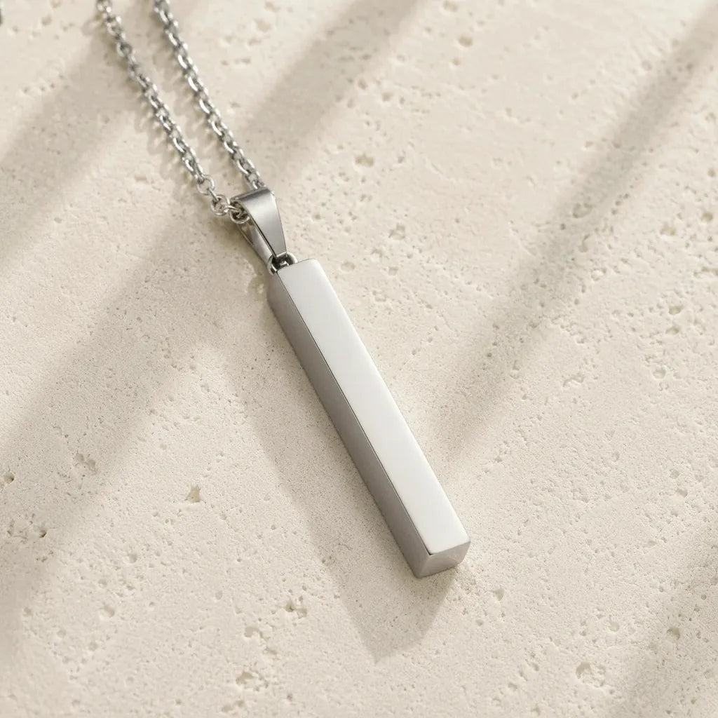 Pendentif personnalisé, gravé avec texte et prénom