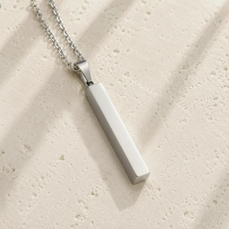 Pendentif personnalisé, gravé avec texte et prénom, plaque vierge