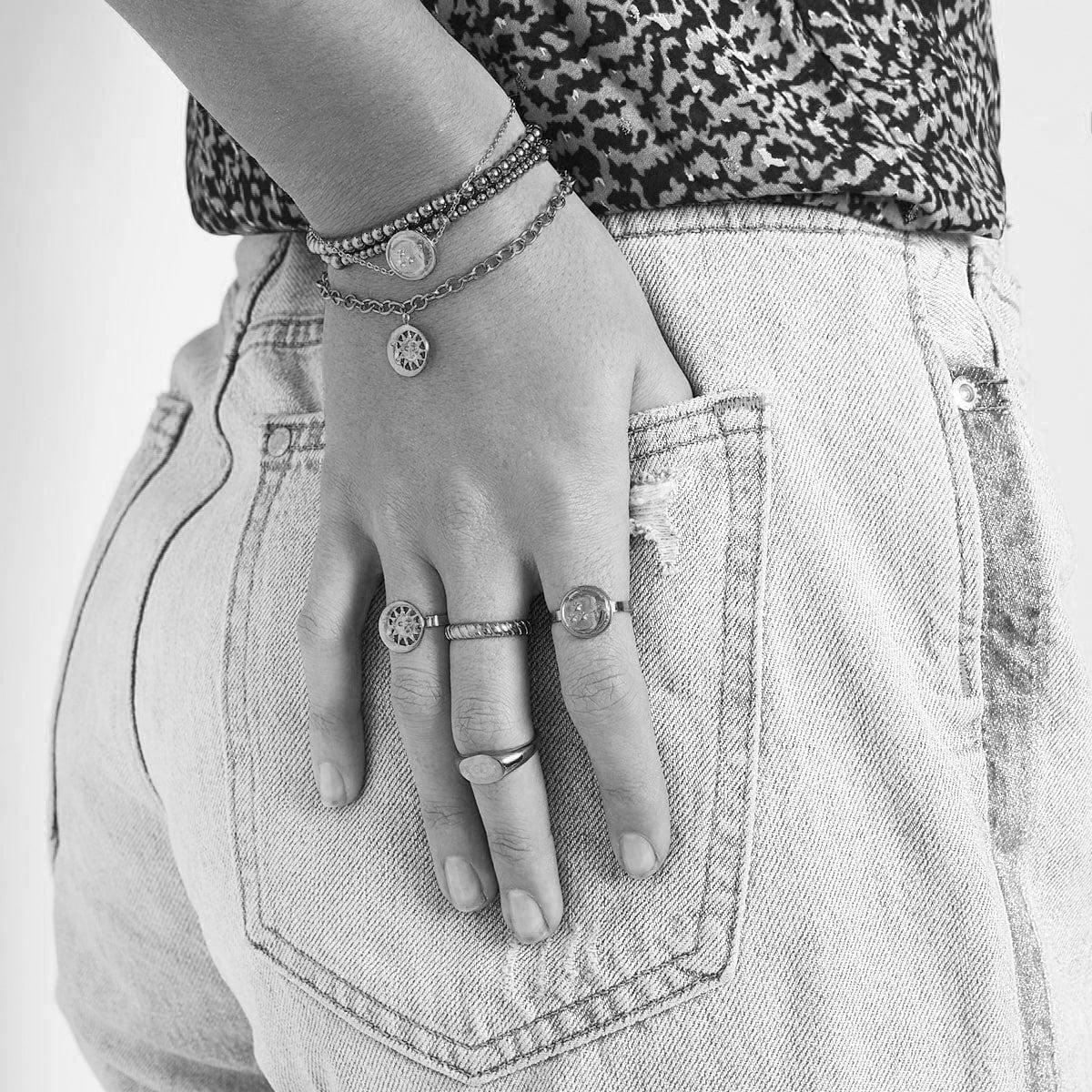 Bague femme ajustable Hélios