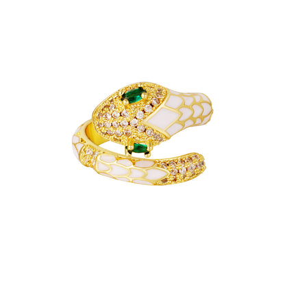 Bague femme ajustable Serpent