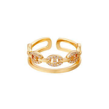 Bague femme ajustable Diva