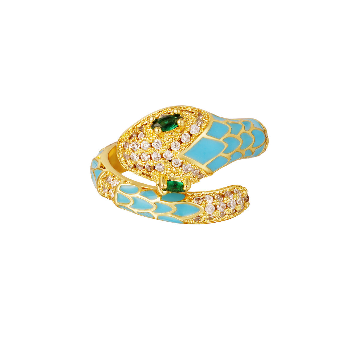 Bague femme ajustable Serpent