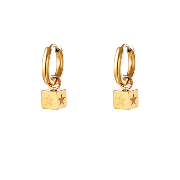 Boucles d'oreilles femme Magic Cube