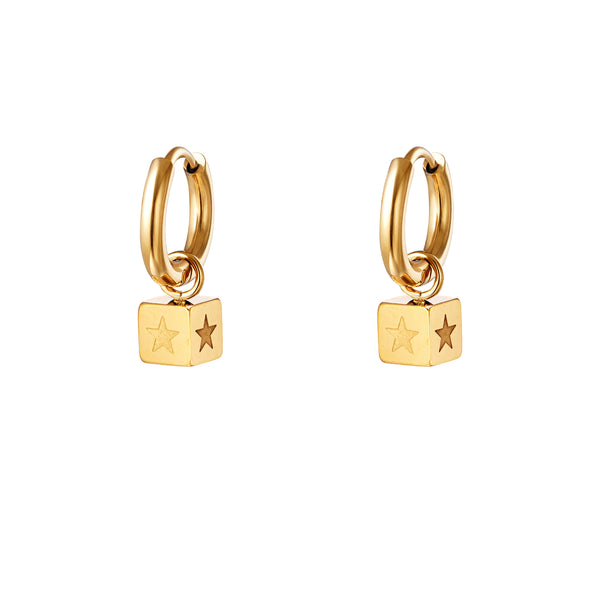 Boucles d'oreilles femme Magic Cube