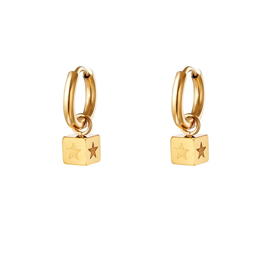 Boucles d'oreilles femme Magic Cube